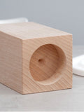 Treat Republic personalised floral wooden tealight holder, UK version