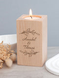 Treat Republic personalised wreath tealight holder, imported from the UK