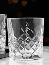 Next Treat Republic Personalised Crystal Glass Whisky Tumbler 9.1cm- Buy online at McGrocer