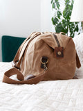Treat Republic personalised luxury waxed canvas holdall 19L, UK version