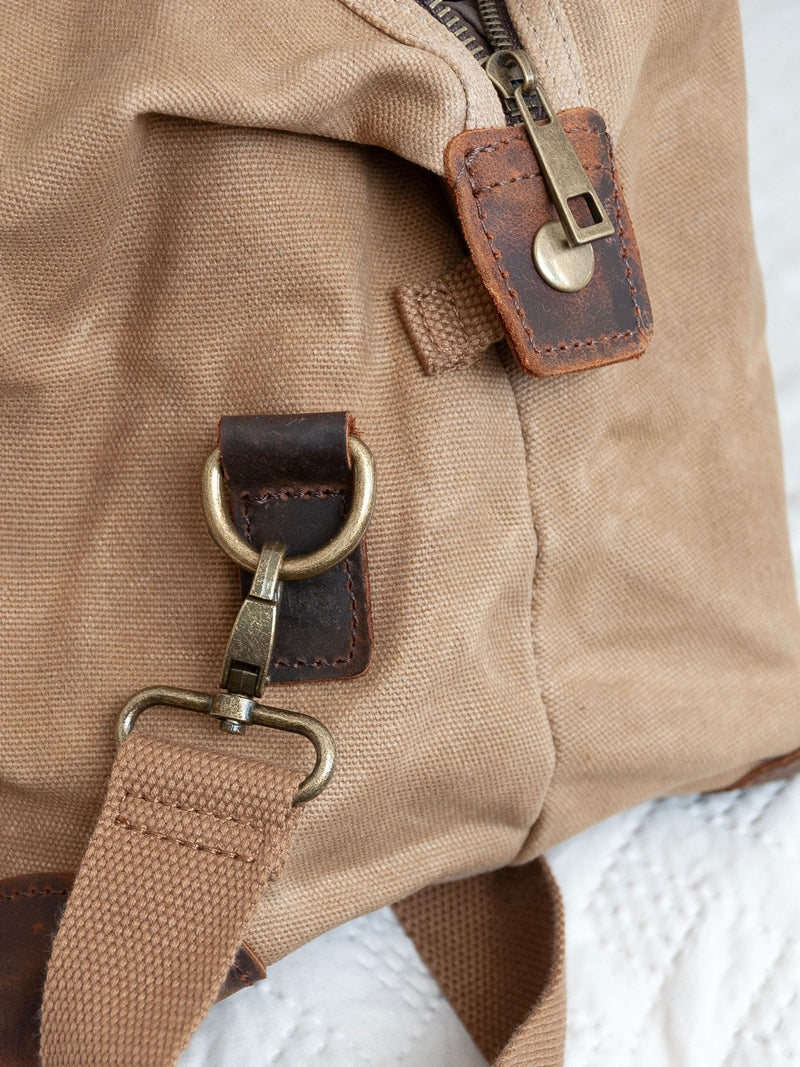 Treat Republic personalised luxury waxed canvas holdall 19L, UK version