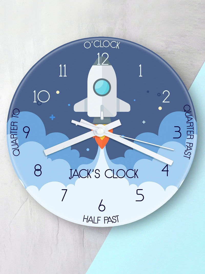 Treat Republic personalised space clock 30cm, UK version