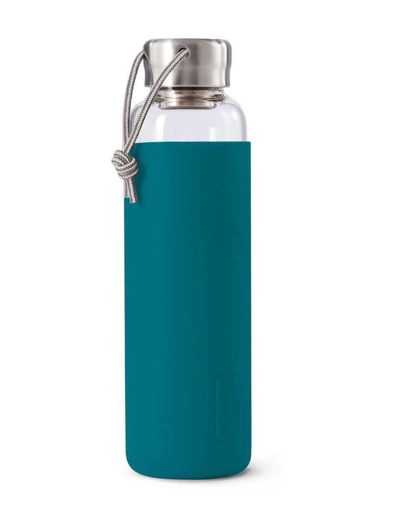 Black & Blum Ocean glass water bottle 600ml - British product