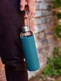 Black & Blum Ocean glass water bottle 600ml - British product