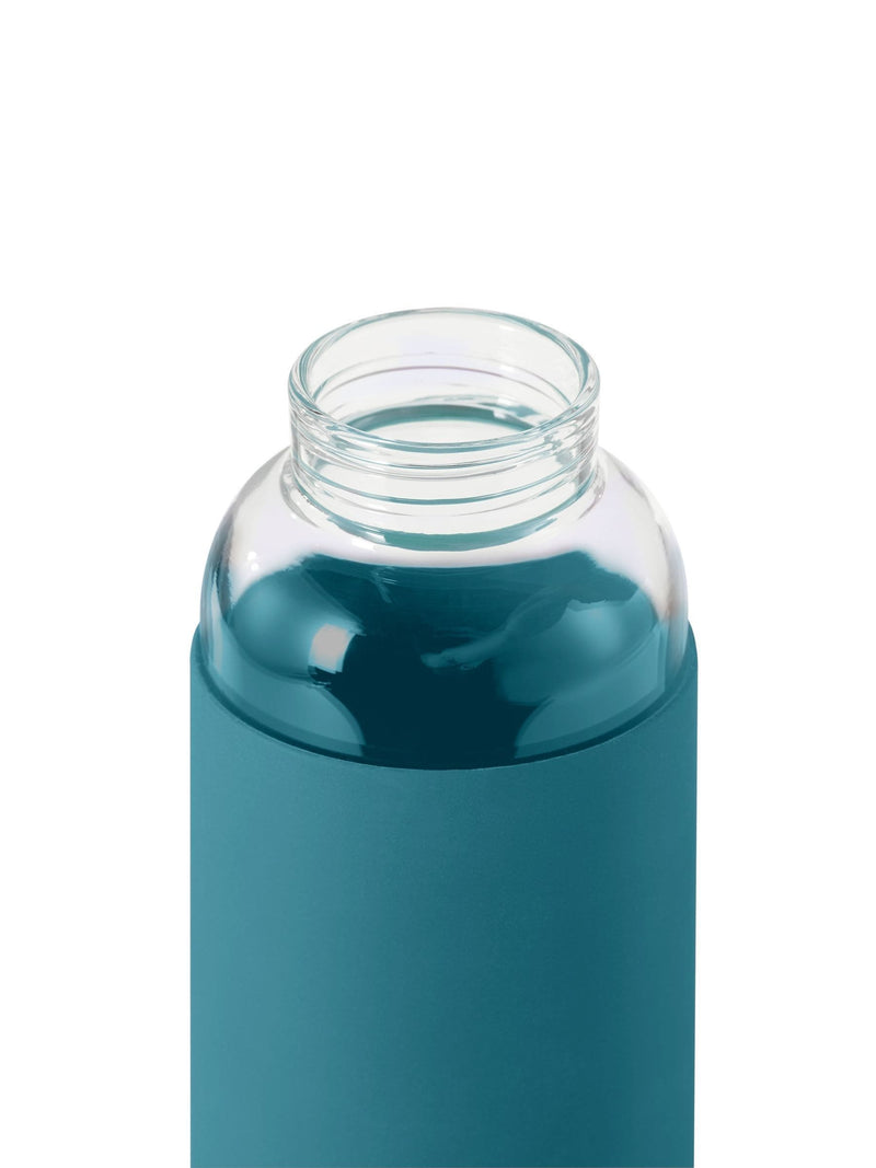 Black & Blum Ocean glass water bottle 600ml - British product