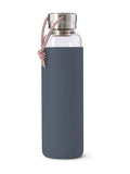 Black & Blum Slate glass water bottle 600ml - British product