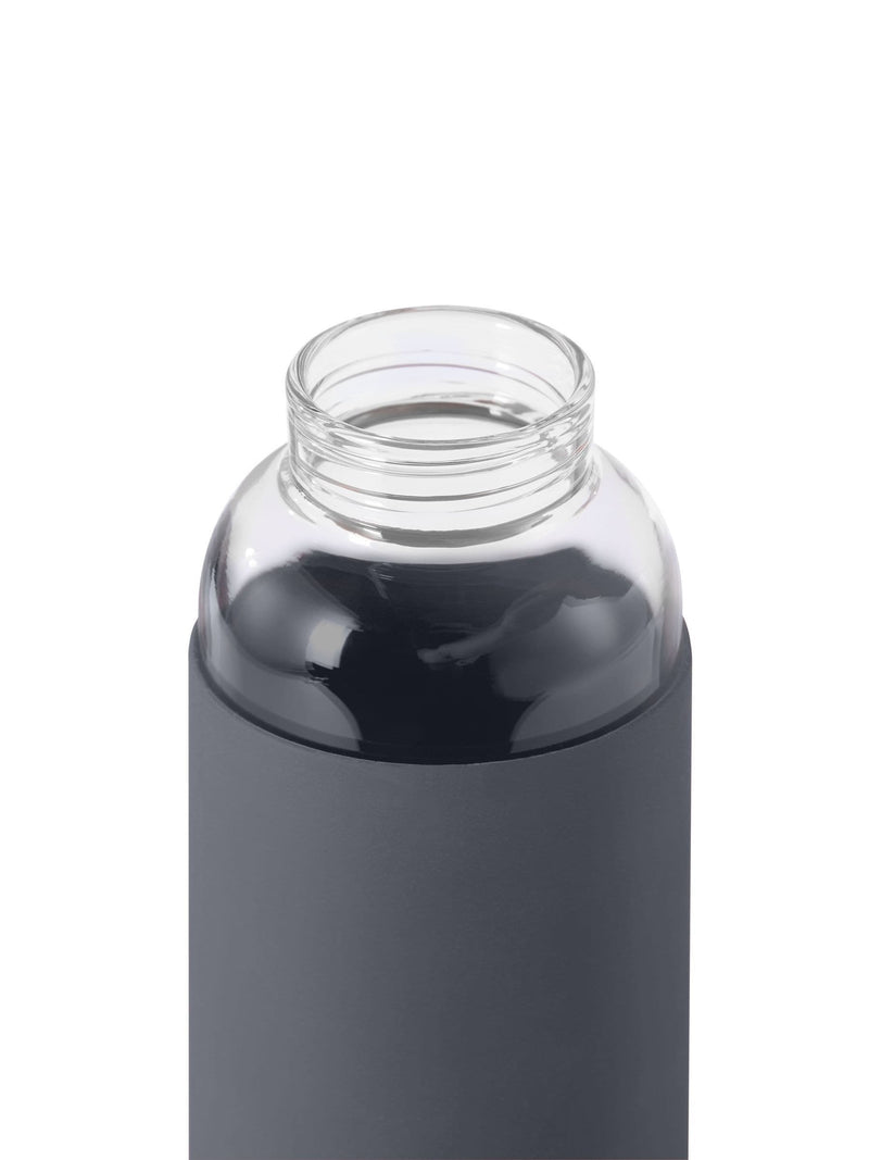 Black & Blum Slate glass water bottle 600ml - British product
