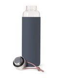 Black & Blum Slate glass water bottle 600ml - British product