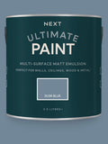 Dusk Blue paint sample peel and stick, imported from the UK