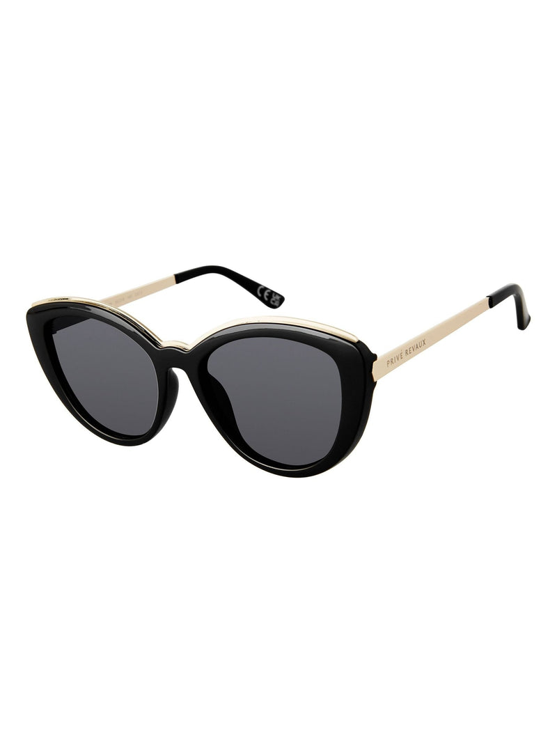 Prive Revaux Black Sunset Place cat eye sunglasses, imported from the UK