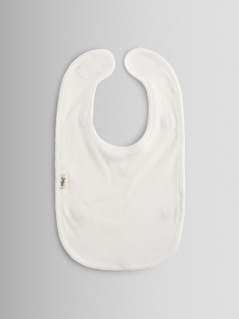JoJo Maman Bébé cream fox print bibs 2-pack organic cotton (British brand)