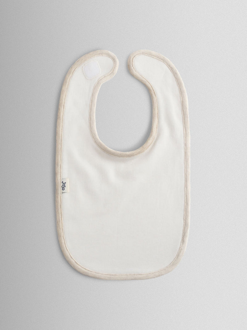 JoJo Maman Bébé cream fox print bibs 2-pack organic cotton (British brand)