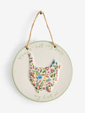 Ceramic cat person hanging decoration 12cm (British brand)