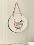 Ceramic cat person hanging decoration 12cm (British brand)