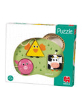 Galt Toys Goula 3 Farm Animals Puzzle, wooden baby toy, imported from the UK