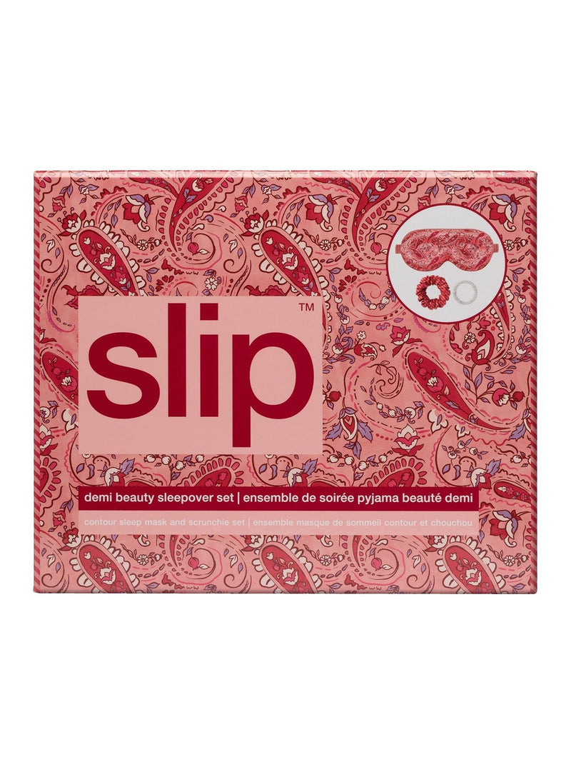Slip Pure Silk Beauty Sleepover Set with Sleep Mask and Scrunchie (British brand)