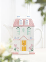 Next Something Different White Pastel House Shaped Teapot 1300ml- Buy online at McGrocer
