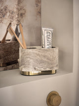 Next N. Premium Grey Marble Toothbrush Tidy Bathroom Accessory- Buy online at McGrocer