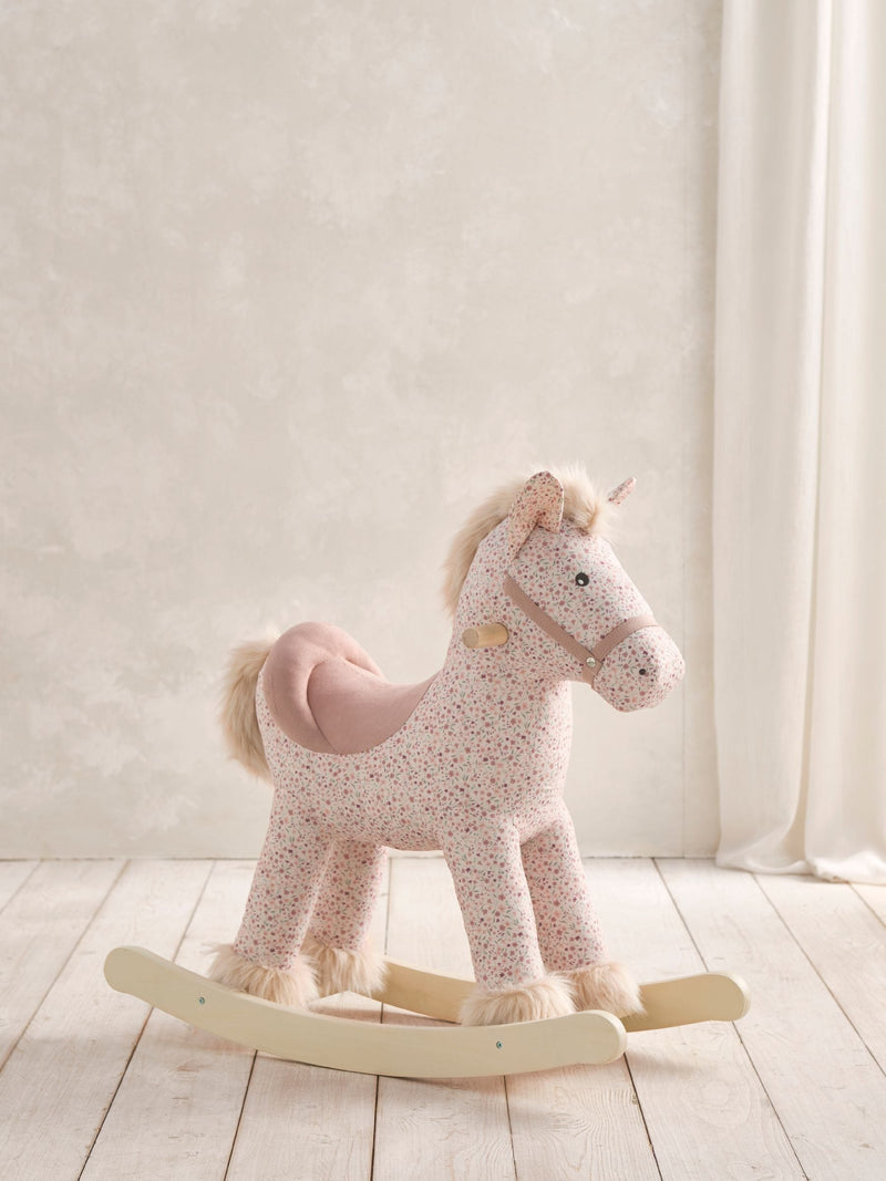 Mamas & Papas pink floral rocking horse 63x70x28cm (British brand)