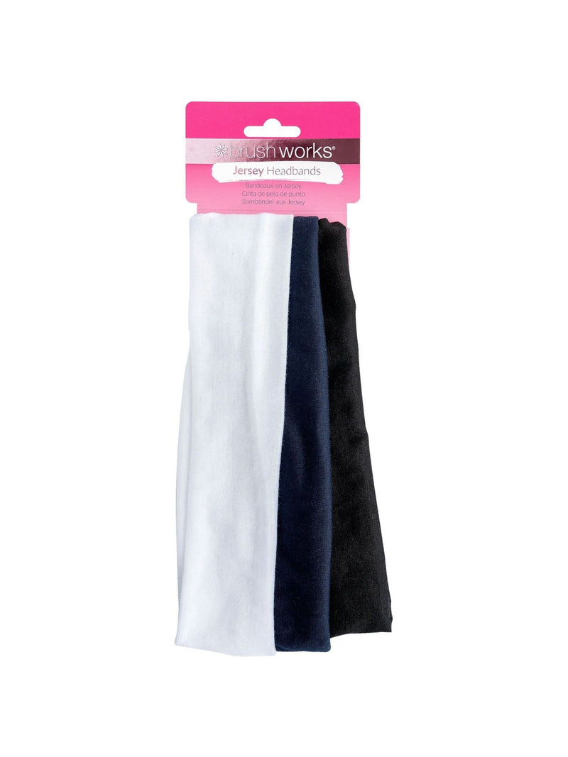 Brushworks jersey headbands 3 pack, imported from the UK