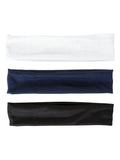 Brushworks jersey headbands 3 pack, imported from the UK