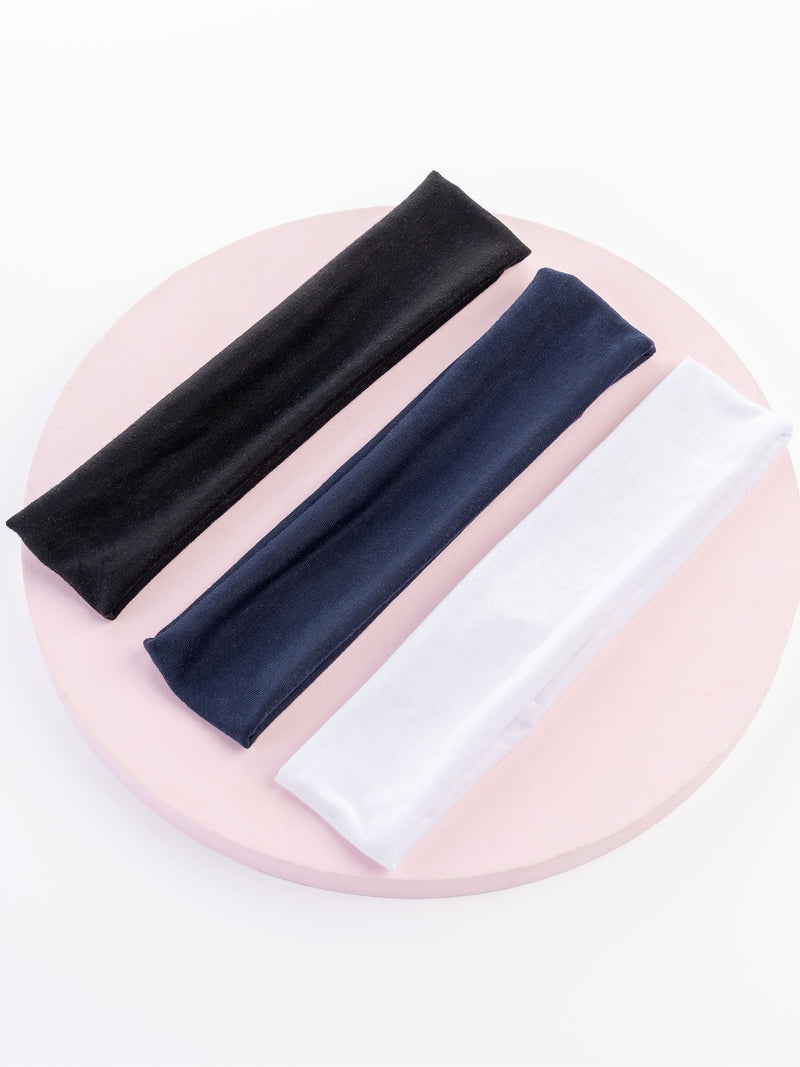 Brushworks jersey headbands 3 pack, imported from the UK