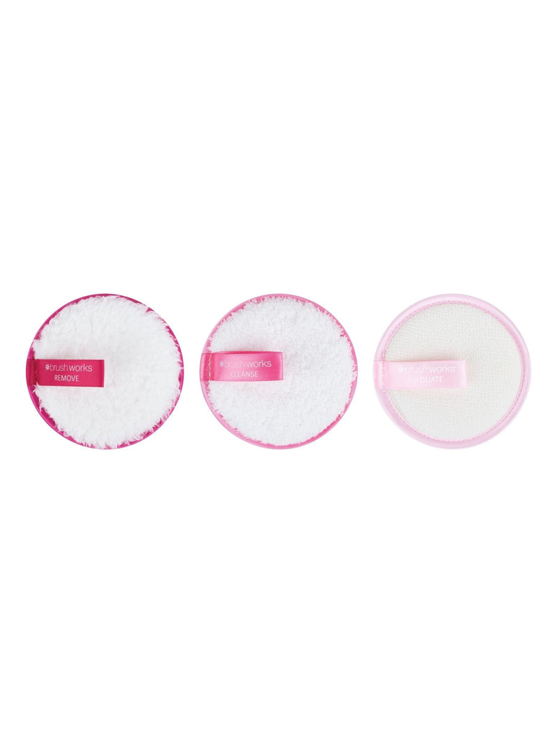 Brush Works cleanse and refresh face pads three-pack - British product