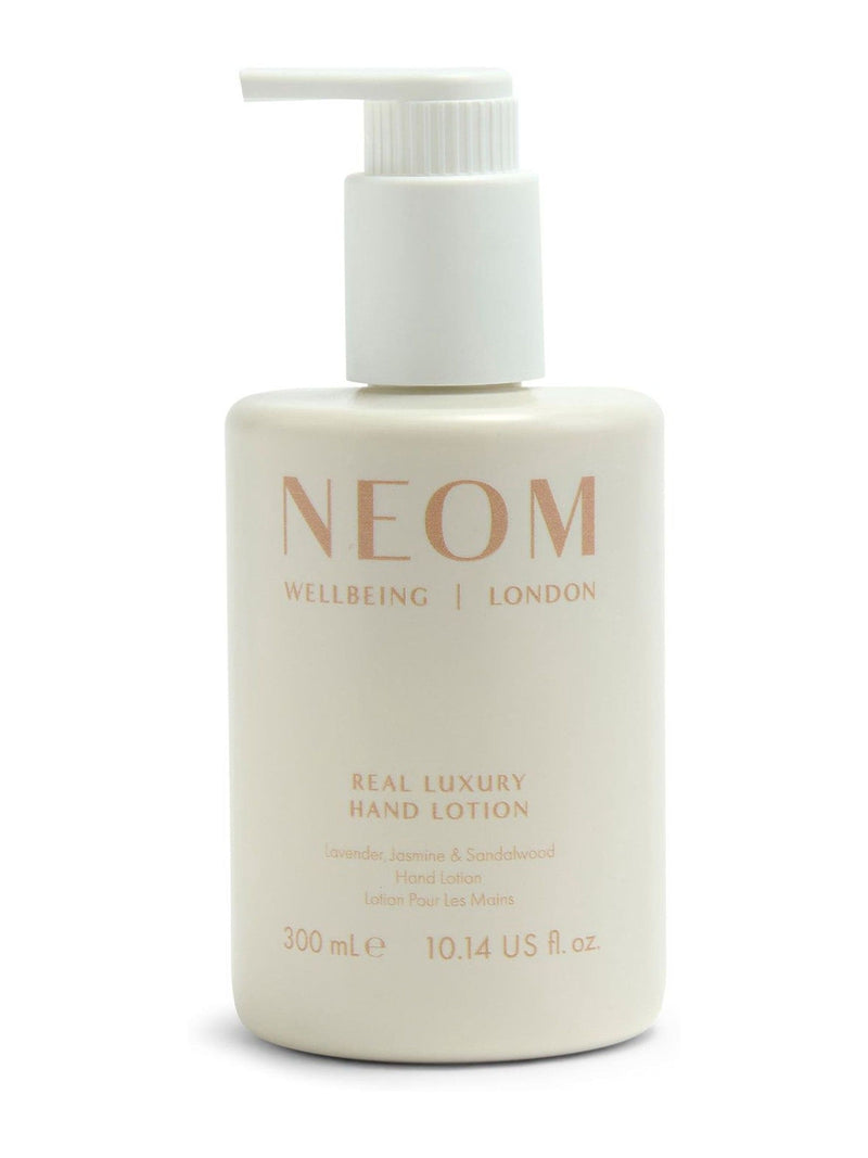 Neom hand lotion lavender, jasmine, and sandalwood, imported from the UK