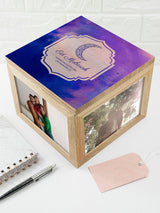 Next Treat Republic Personalised Eid Mubarak Keepsake Box with Blue or Pink Lid- Buy online at McGrocer