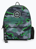 Hype green glow camo backpack, 42x30x12cm - British product