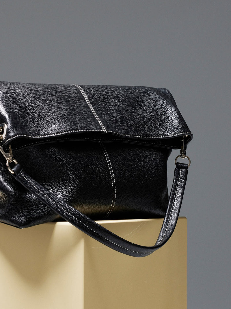 Whistles black contrast stitch tote bag, imported from the UK