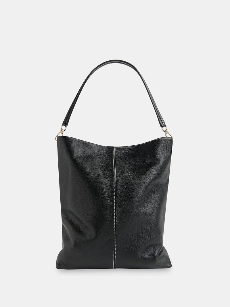 Whistles black contrast stitch tote bag, imported from the UK