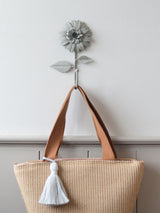 Next Laura Ashley Dove Grey Dahlia Decorative Hooks Set of 2- Buy online at McGrocer