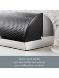Swan black roll top bread bin 14 litre (British brand)