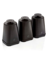Next Swan Black Stealth Set of 3 Storage Canisters, 1.3L Each- Buy online at McGrocer