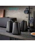 Swan Black Stealth set of 3 storage canisters, imported from the UK