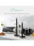 Swan black towel pole mug tree set, imported from the UK