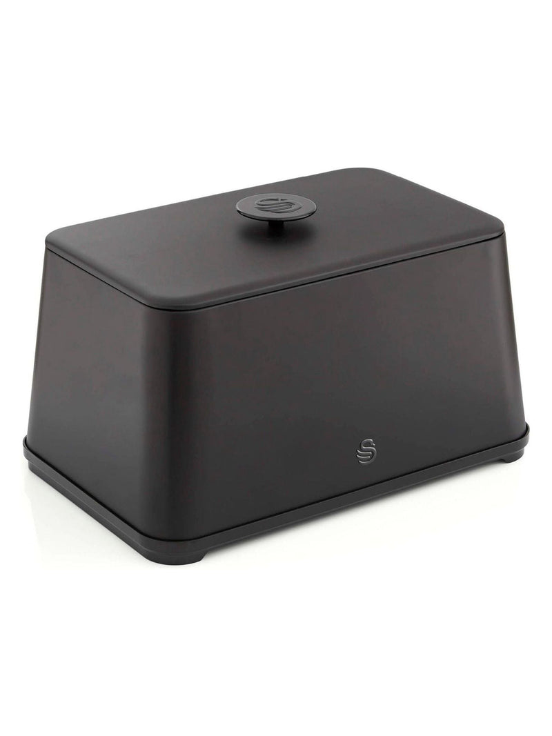 Swan Black Stealth bread bin 16L (British brand)