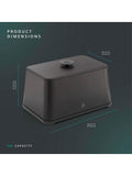 Swan Black Stealth bread bin 16L (British brand)