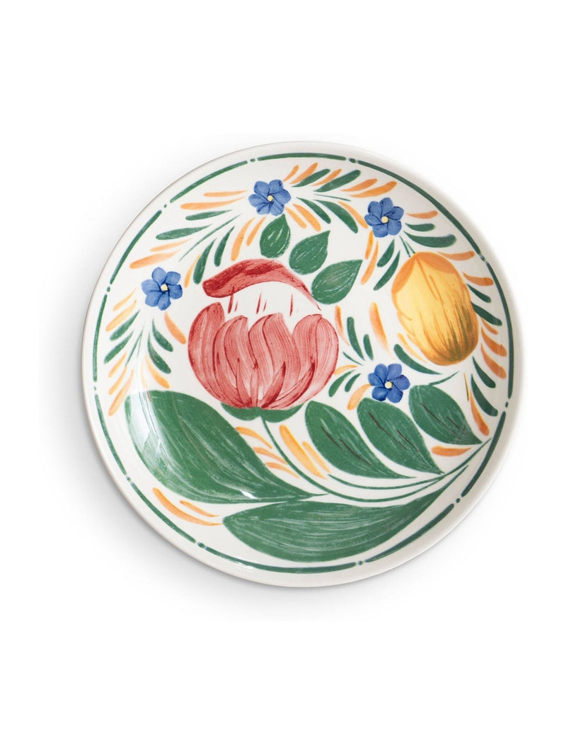 Wade Capri multi-coloured dinner plates set of 4 28cm (British brand)