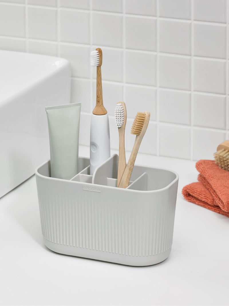 ReBorn Stone Bathroom Caddy and Soap Dish Bundle, imported from the UK