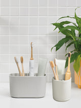 Next ReBorn Stone Large Bathroom Caddy and Toothbrush Holder Bundle- Buy online at McGrocer