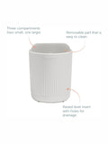 ReBorn Stone Large Bathroom Caddy and Toothbrush Holder Bundle, imported from the UK