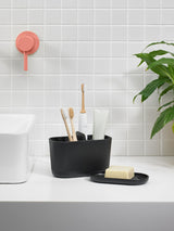 Next ReBorn Graphite Black Bathroom Caddy and Soap Dish Storage Bundle- Buy online at McGrocer