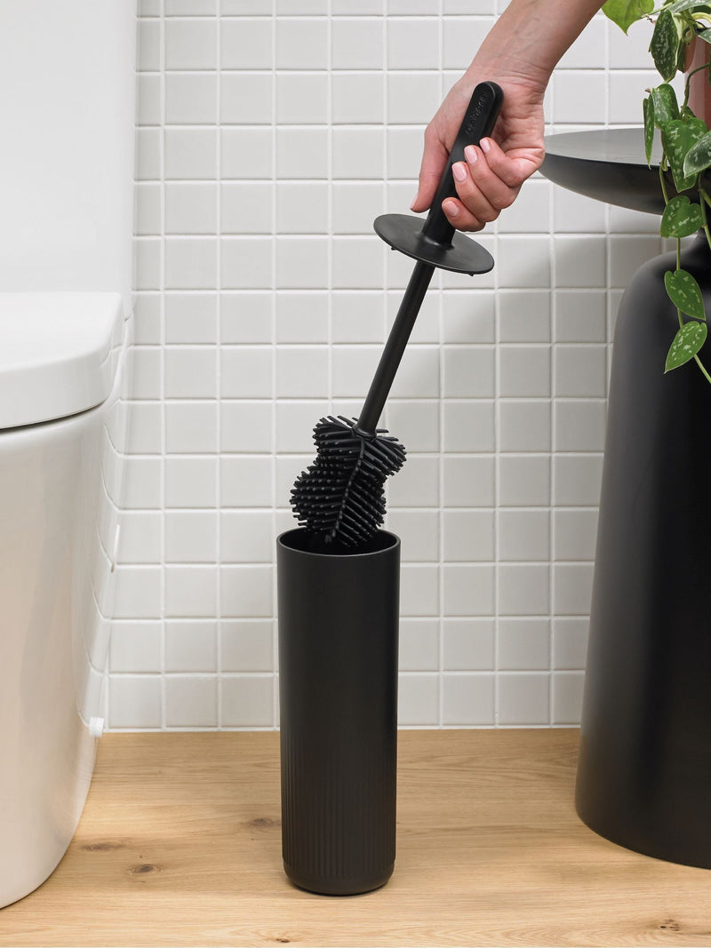 ReBorn Graphite Black Toilet Brush, imported from the UK