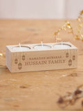 No Ordinary Gift personalised Ramadan candle holder 15x5.5x4.5cm, imported from the UK