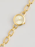 Gold tone round dial bracelet watch, imported from the UK