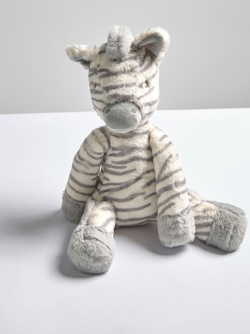 Mamas & Papas Ziggy Zebra grey zebra soft toy (British brand)