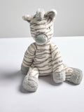 Mamas & Papas Ziggy Zebra grey zebra soft toy (British brand)