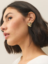 Next Gold Tone Heart Stud Earrings- Buy online at McGrocer